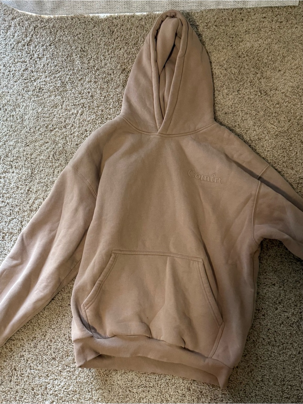 Comfrt minimalist Hoodie - Tan